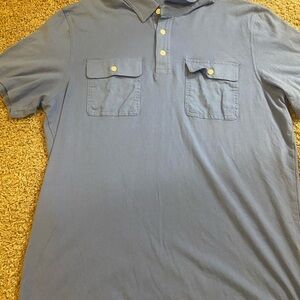 Michael Kors Blue Casual Button Down Shirt